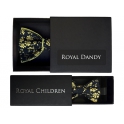 Adult and child black and yellow "Liberty" pattern bow tie