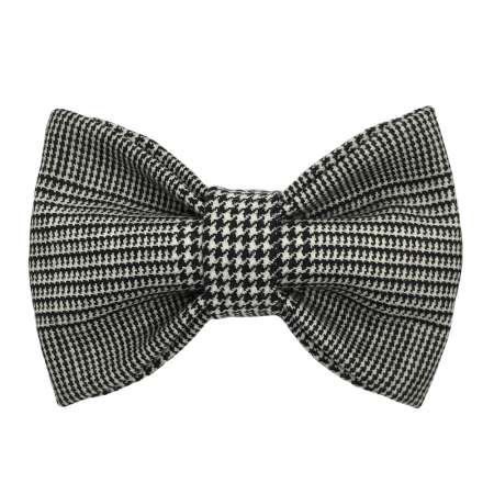 Child black and white bow tie, wool