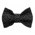 Child dark with beige dotted bow tie, cotton