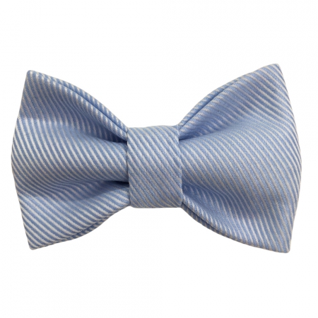 Child blue bow tie, cotton satin