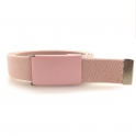 Pastel pink belt, pink buckle