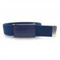 Navy-blue belt, dark blue buckle